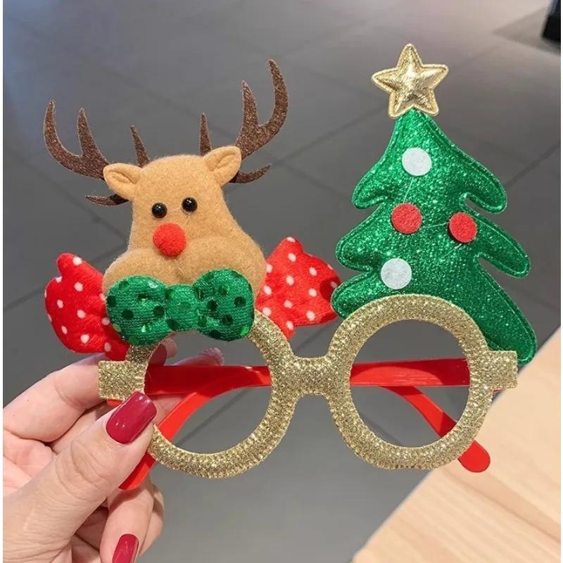 1PCS Christmas Glasses for Kids Adults Festive Holiday Dress Up Accessory Cute Xmas Gift Frames 1PCS