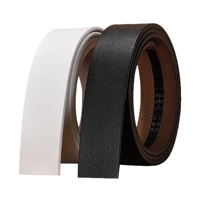 Men's Genuine Leather Automatic Buckle Cowhide Belt Strap, Extra Long, Retro Design