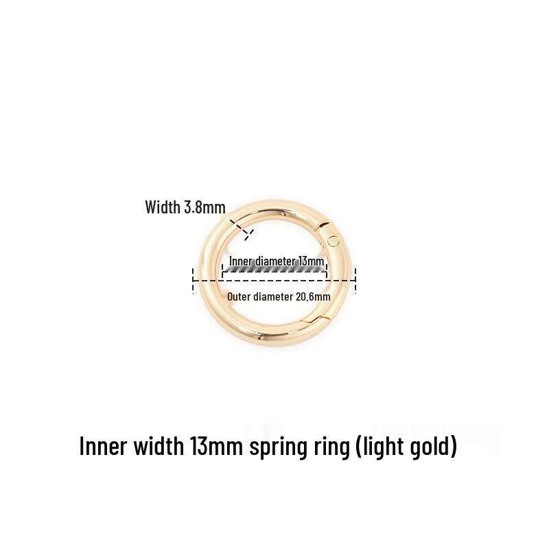 Набор для ремонта металлической пряжки: Круглое кольцо, крючок, брелок и пружинное кольцо