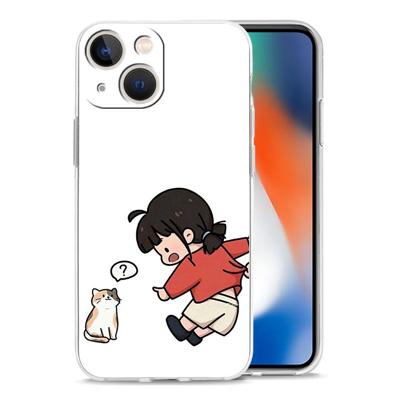 Phone Case For iPhone 17 Cases iPhone Air 16 15 12 13 14 Pro Max 7 8 Plus 16Pro iPhone11 Soft Cover Cute Boy Girl Couple