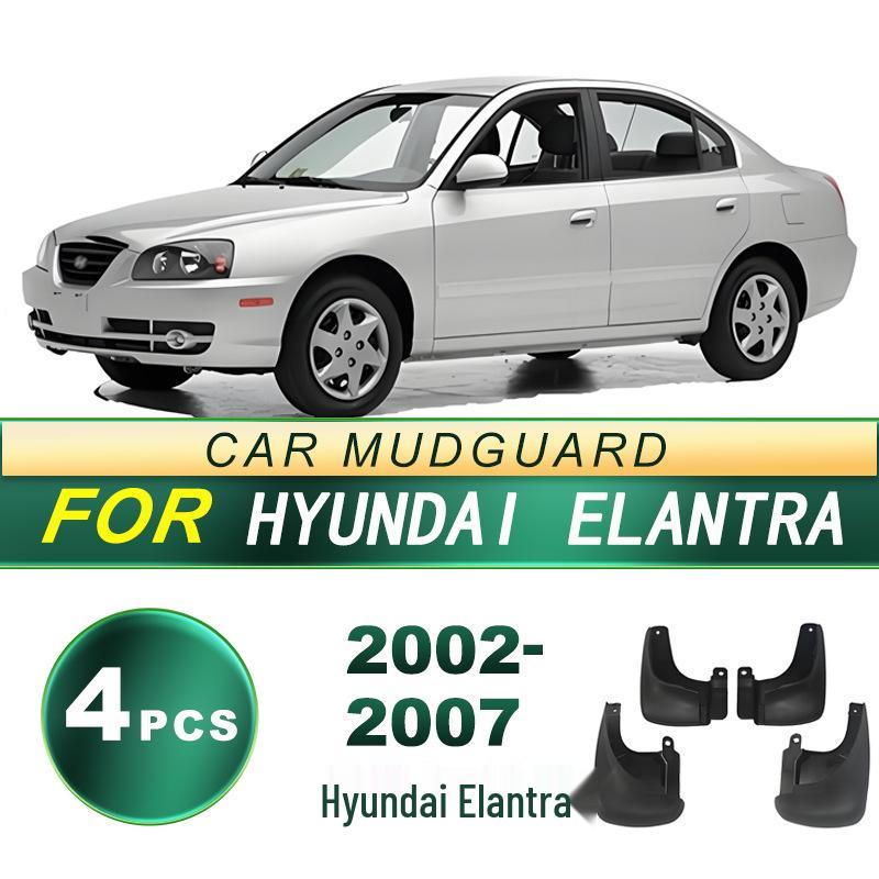 Hyundai Elantra Tire Splash Guards (2002-2007) - Soft Rubber Mud Flaps, Modified Accessories