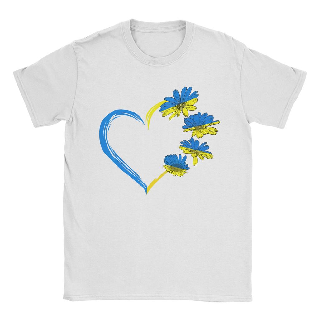 Ukraine Flag Sunflower Vintage Ukrainian Lovers Ukraine TShirt Summer 100 Cotton T Shirts For Couple Hipster Casual Tshirt