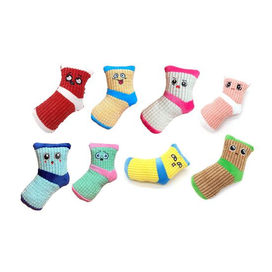 

Игрушка для жевания собак, устойчивая к укусам, многофункциональные мягкие тканевые носки в форме щенка, скрипучий шум