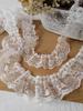White Lace Trim Pleated Ribbon for DIY Skirt Hem Decoration