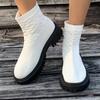 Fashion Spring and Autumn New Sock Boots Women's Plus Size Slip-on Stretch Boots Casual Outside Wear