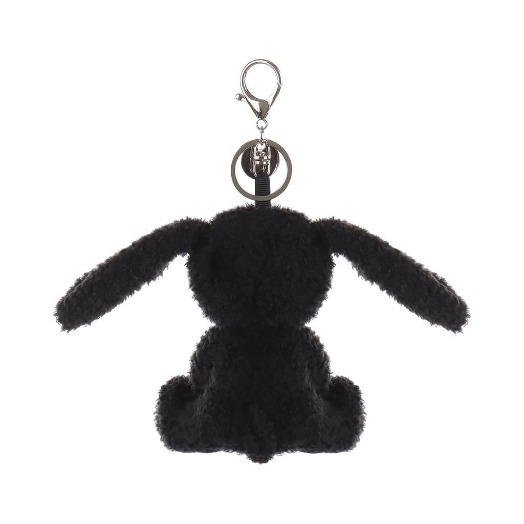 Apricot Lamb Black Velvet Bunny Cute Soft Keychain Plush Toy, Perfect for Boys and Girls, Fits Kids Backpacks and Purses, 12cm
