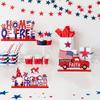 Independence Day Patriotic Wooden Table Decorations Table Sign Party Decoration Gift Wooden Crafts Decorations