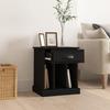 VidaXL Table de chevet noir 43x36x50 cm 816346