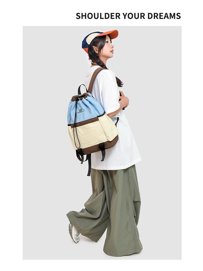 Lightweight Drawstring Backpack for Men and Women - Perfect for Sports, Travel, Hiking, and School