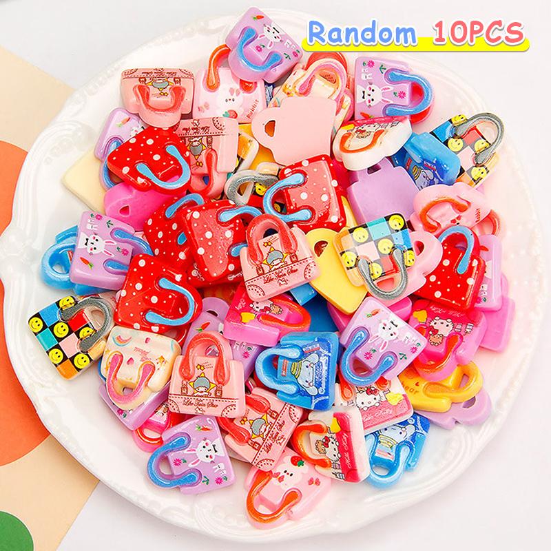 10Pcs Colorful Flower Flatback Resin Cabochons Flower Cabochon Beads For Diy Crafts Jewelry Making Decoration Accessories