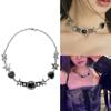 Herz Stern Strass Stein Halskette Kette Süß Cool Schlüsselbein Kette Halskette Schmuck Punk Choker Einzigartiger Anhänger Halskette