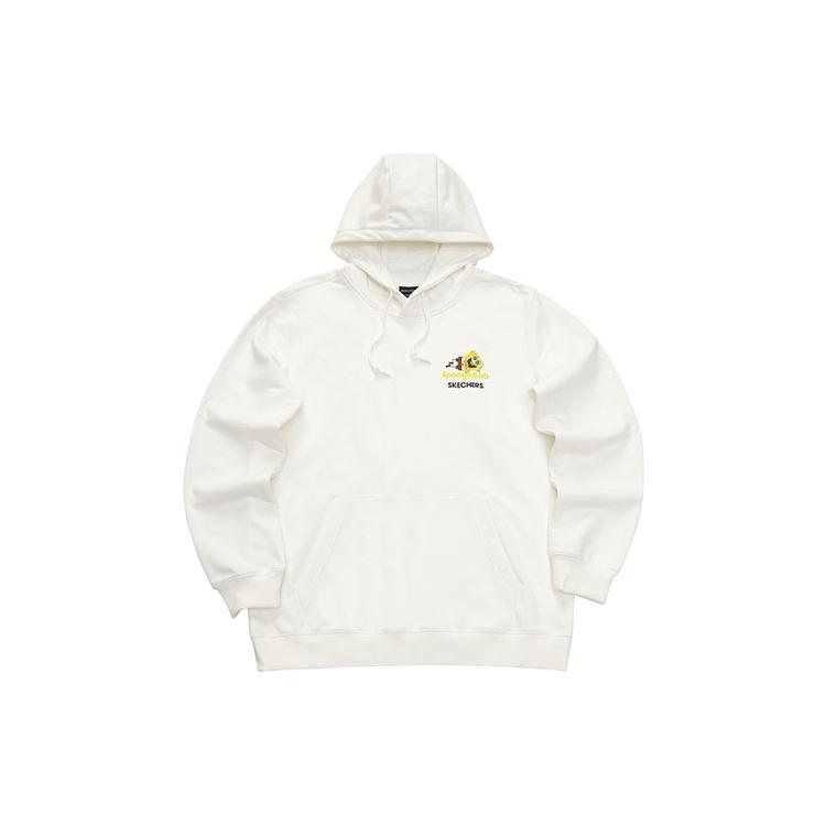 Skechers x SpongeBob SquarePants Graphic Hoodie 'White Yellow Black' Men's L122M034