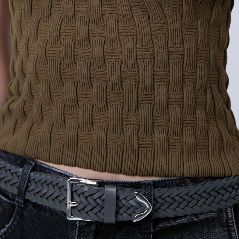 JNBY Women's Slim Fit Knit Tube Crop Top