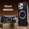 Magnetic PU Leather Aromatherapy Bracket Phone Case For iPhone 12 13 14 15 16 17 Pro Max Plus Wireless Charging Borderless Cover