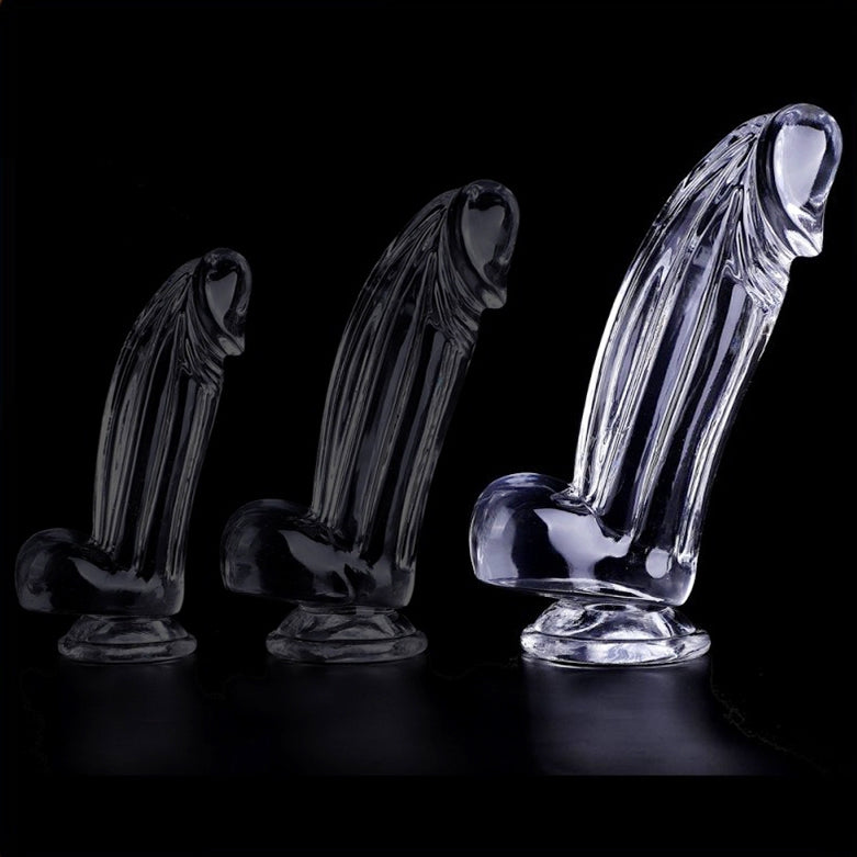 Gode transparent Kolk L 16 x 5.5cm - ClearlyHorny - GODE TRANSPARENT