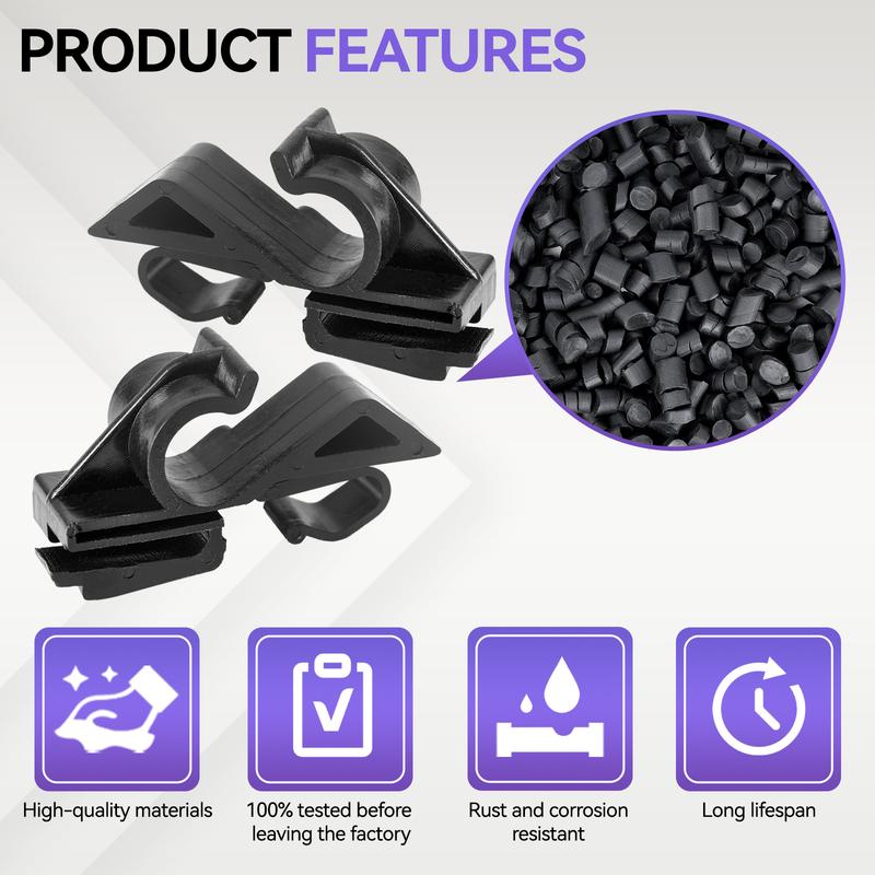 For Fiat Grande Punto 2006 Rear Parcel Shelf Clips 71719952 71719953 2pcs Plastic Fasteners Car Trunk Trim Panel Retainer Clamps