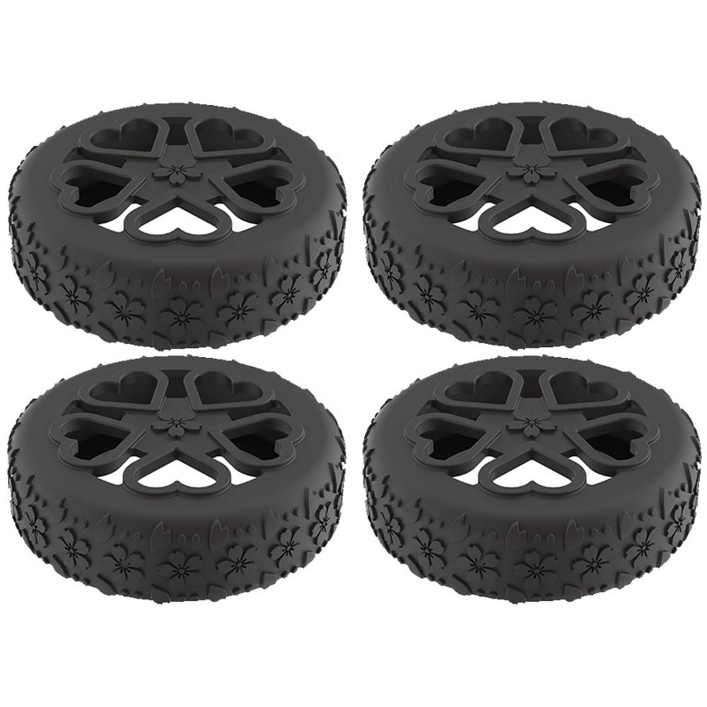 4PCS Premium Silicone Luggage Wheels Protector Covers Silent Shock-Proof Suitcase Wheels Cover Durable Trolley Box Casters Cover