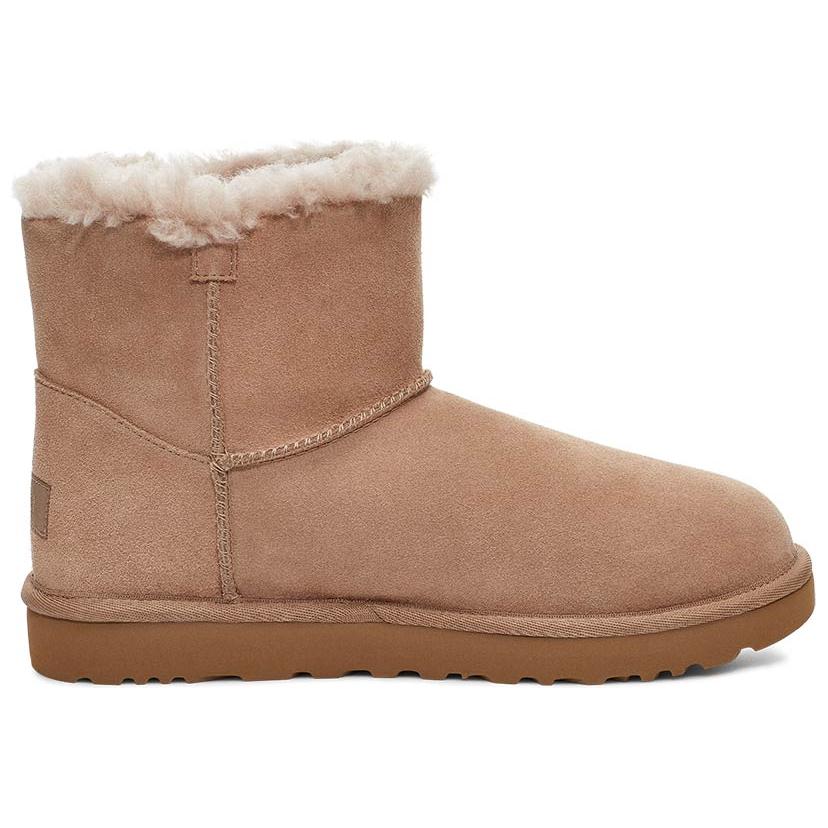 UGG Bailey Mini Button Gold Bling Warm Comfortable Short Snow Boots Women boots Brown 1118998-ARGL