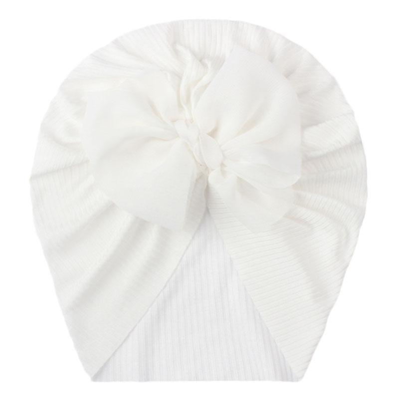 

Детская шапка-тюрбан с милыми большими бантами, однотонная мягкая эластичная шапка для новорожденных девочек, шапочки с головным убором, летняя детская шапка для малышей белый