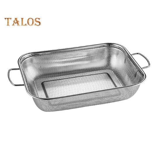 Drain Basket Pasta Strainer with Handle Large Capacity Rust-Resistant Dishwasher Safe Rice Noodle Filter Kitchen Colander