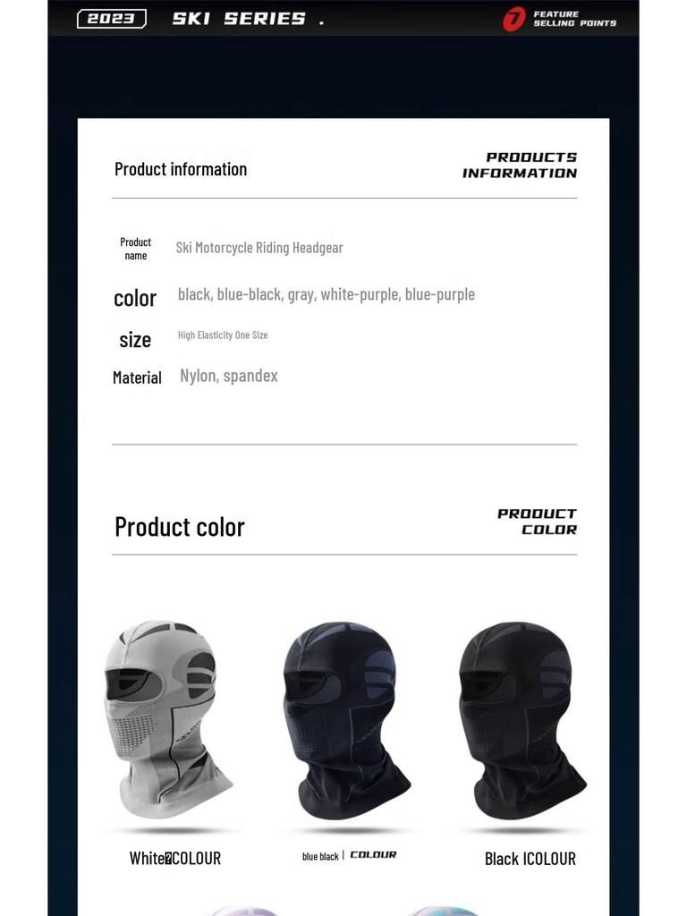 Unisex Winter Balaclava: Windproof, Warm Face Mask & Neck Gaiter for Cycling, Motorcycling, Skiing