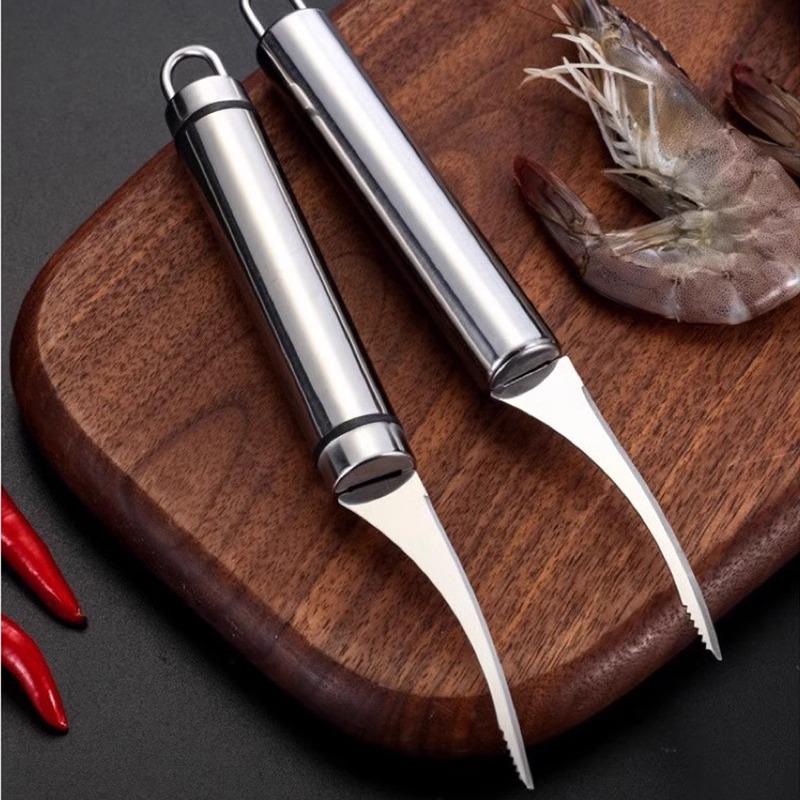Shrimp Vein and Shell Remover Knife - Easy Peel Kitchen Gadget