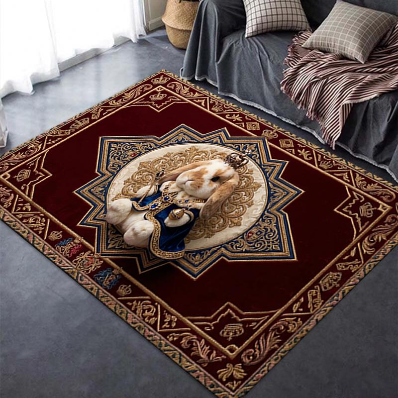 2025 New Cute Rabbit Carpet Rug for Living Room Bedroom Home Sofa Decoration,Kids play Non-slip Floor Mat07