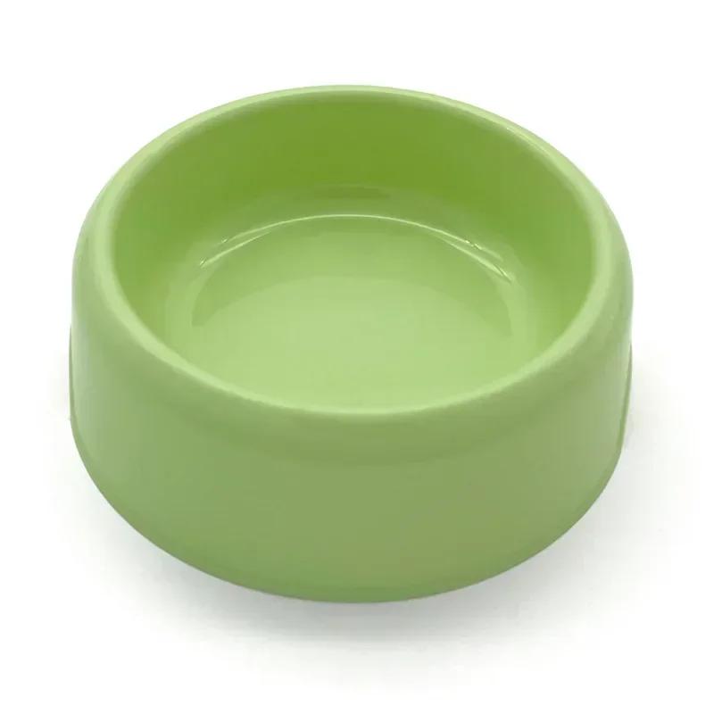 New Nordic Solid Color Style Pet Plastic Bowl Simple Round Mouth Dog Bowl Small Fresh Dog Food Set Cat Pet Bowl Dog Accessories