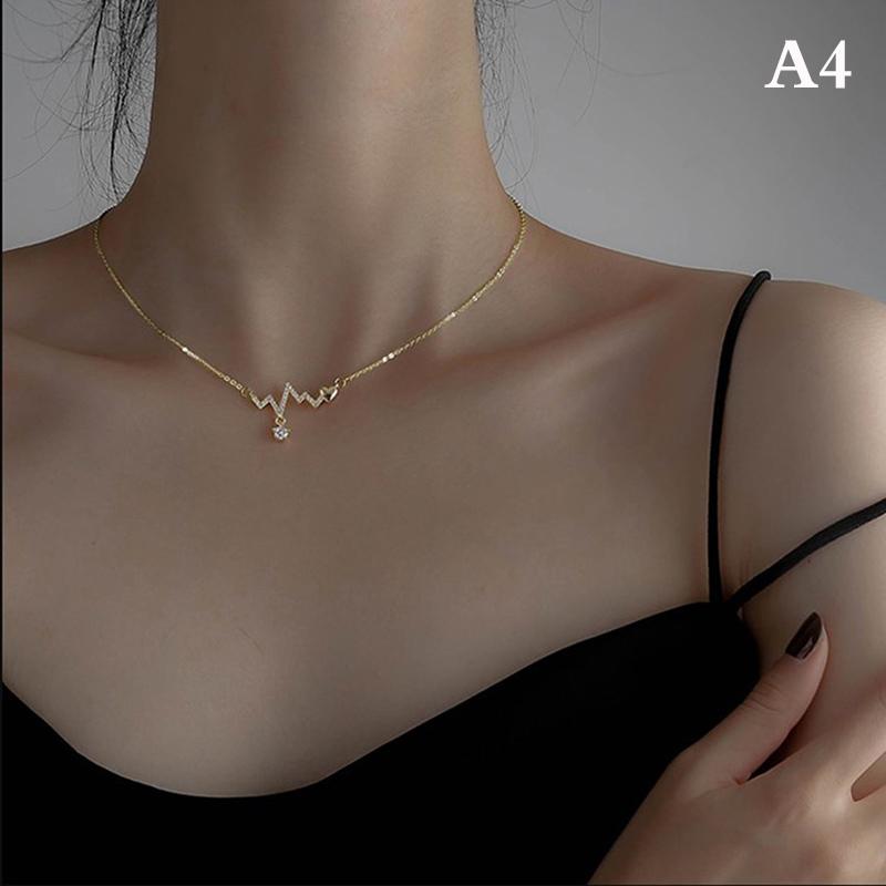 Inlaid Zircon Big Dipper Choker Tassel Necklace Female Sexy Clavicle Chain
