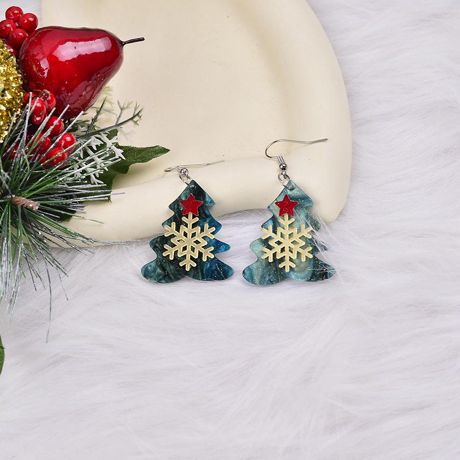 Winter Wonderland Christmas Earrings: Snowman, Colorful Gradient Snowflake, Reindeer, and Gnome Designs