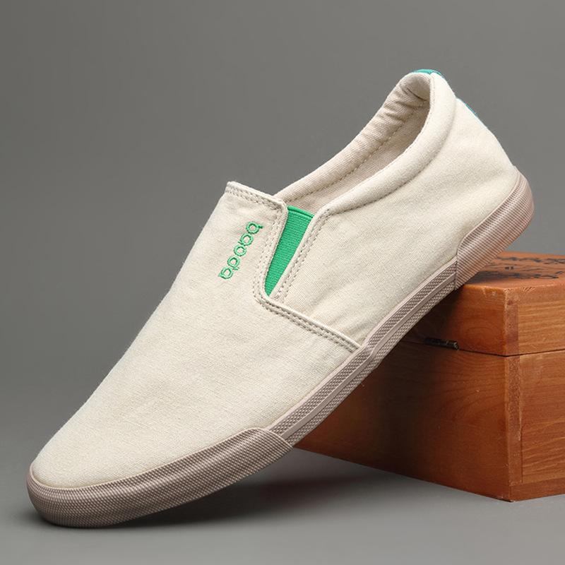

Новое поступление осенних мужских парусиновых туфель, повседневные кроссовки, удобные легкие мокасины без застежек, кроссовки Zapatos Casuales 38 хаки