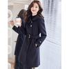 Women's Elegant Wool Blend Mid-length Coat