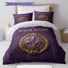 Custom Name,ACF Fiorentina Pattern Bedding Home Decoration Birthday Gift ( 1 Duvet Cover + 2 Pillowcase, Without Core),fan Merchandise.