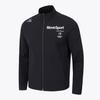 MUBEUSEUPOCHEUBAIDESANGTEU Wording Graphic Stand-Neck Woven Training Jacket Black Vs121Ewt11