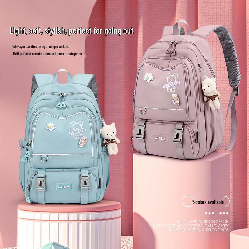 Stylish & Durable Large Capacity Backpack for Junior High School Girls