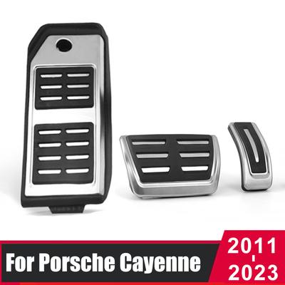 For Porsche Cayenne 2018-2022 2023 Cayenne 958 2011-2017 Car Accelerator Fuel Brake Pedal Foot Rest Pedals Pad Cover