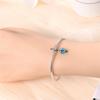 Charms Plata  Blue Flower Beads Fit Original  Bracelets Charms For Women Jewelry Diy Making Gifts