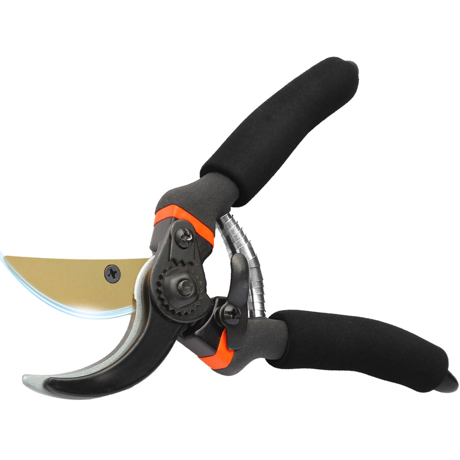 

профессиональный садовый секатор открытие 45 высокоуглеродистая обрезка губка садоводство легко ржавеет замок профессиональный [Рекомендовано дизайнерами] секаторы, мм, чёрный