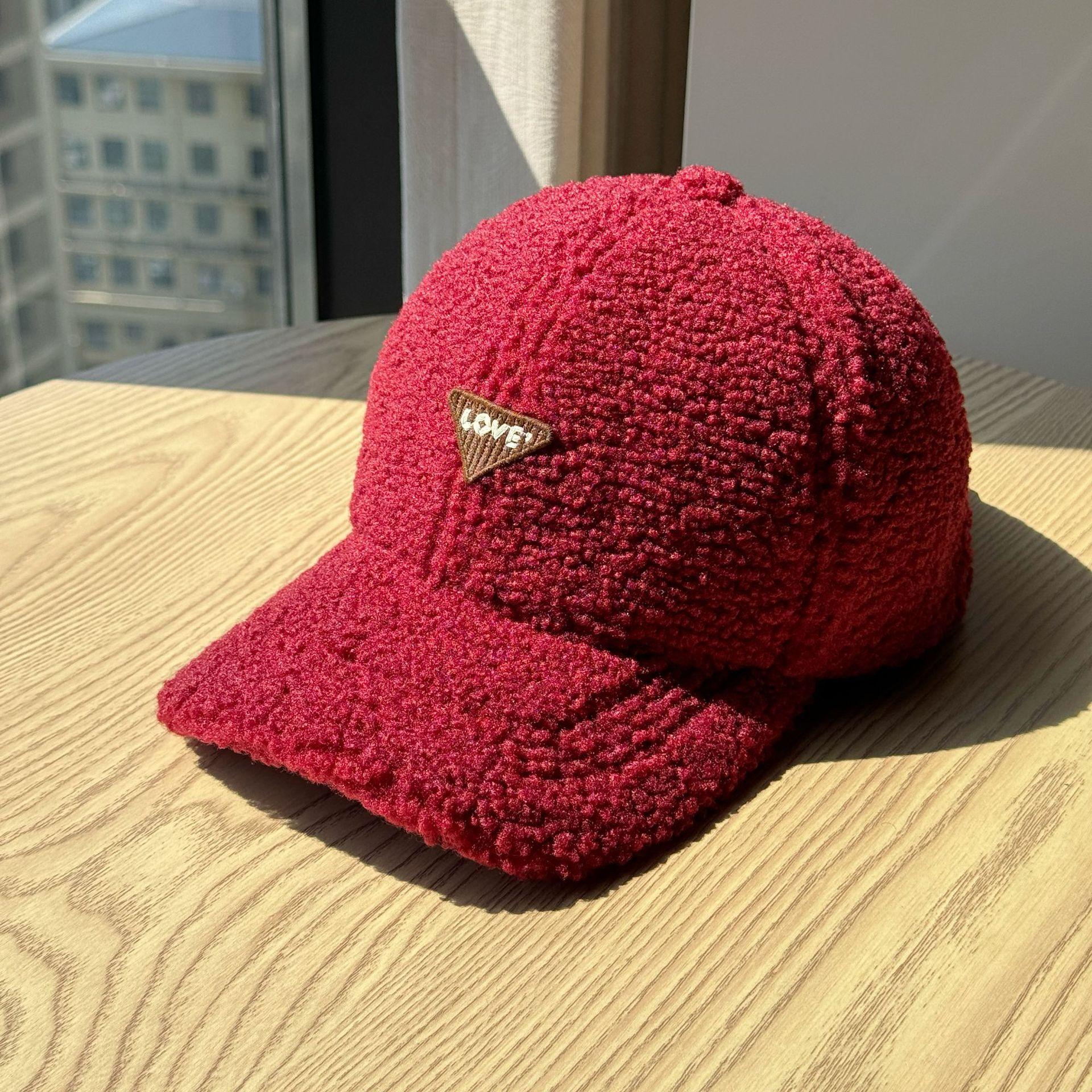 

Кепка-утка нового стиля для женщин, универсальная осенне-зимняя, большого обхвата головы, теплая и бархатная шляпа, бейсболка с широкими полями из овечьей шерсти Adjustable