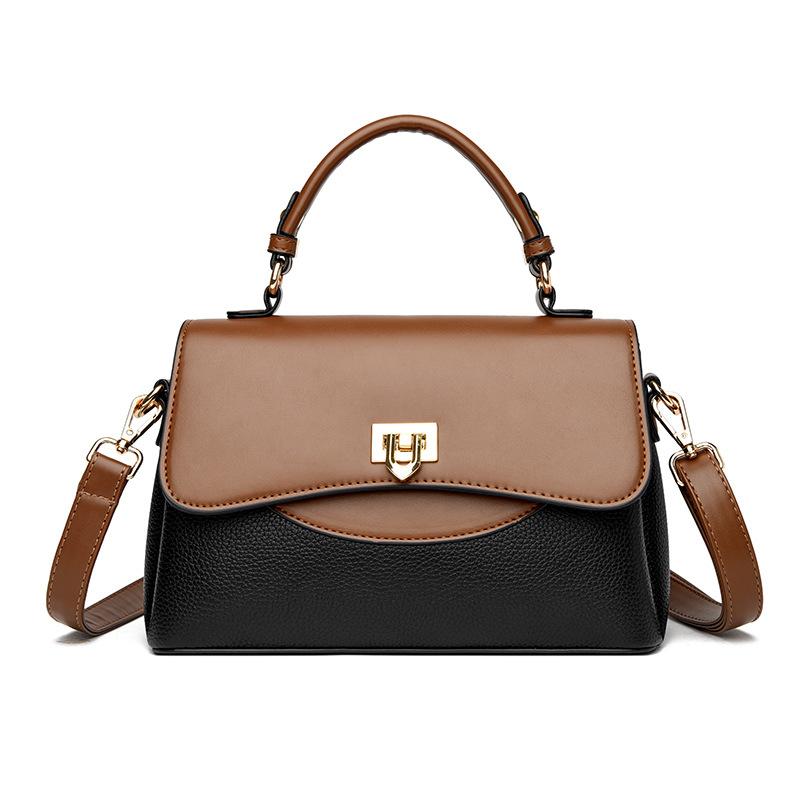 New Fashion All Match Color Handbag Trend Large Capacity Three Single Shoulder Crossbody Bag