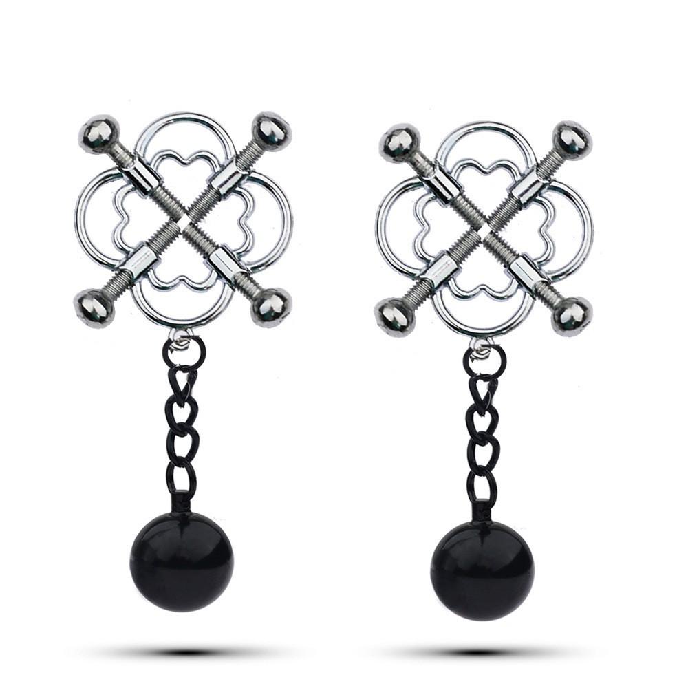 Heavy Hardware Butterfly Black Nipple Clamp Crab Butterfly Correction Physiotherapy Nipple Clamp Mei Mei Clip Abuse Milk Metal Nipple Clamp Nipple