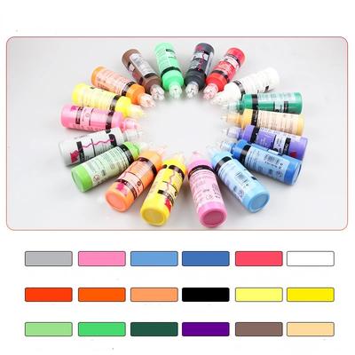 118ml Farbige Acrylfarbe 3D Dreidimensionale Farbe DIY Handbemalte Graffiti Textilfarbe