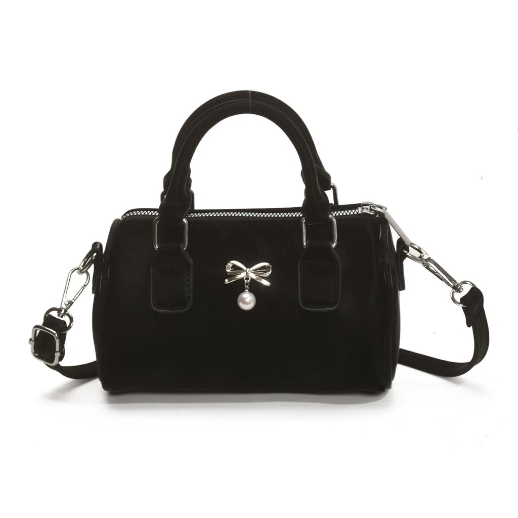 Fashion Trend Premium Sense Bag Girls Heart Bow Portable Commuter Shoulder Oblique Span Bag