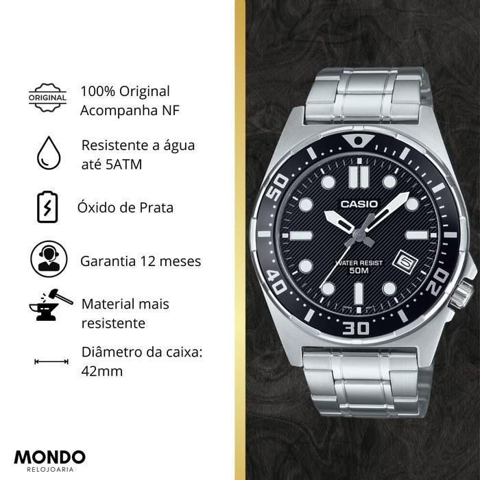 Casio Dress Watch MTD-135D-1AVDF Men's Silver