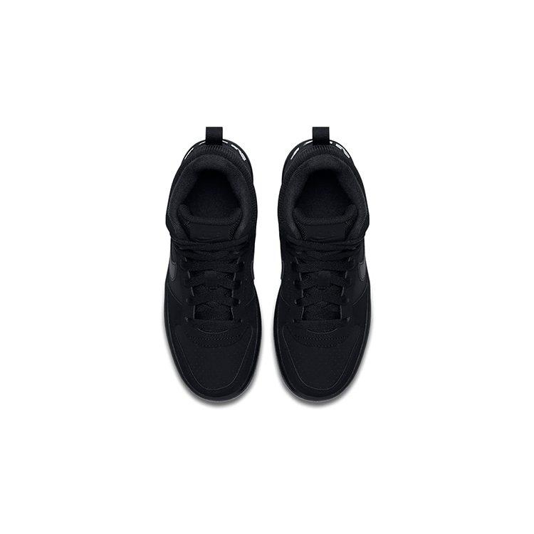Nike Court Borough Mid 'Triple Black' GS 839977-001