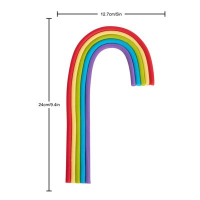 Personalized Rainbow Cake Topper Smiling Could with DIY Name for Boys Girls Birthday Baby Shower Children Cake Supplies