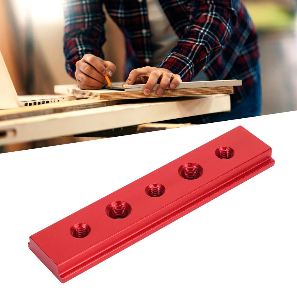 100mm T Slot Miter Track with Holes Aluminum Alloy Woodworking Chute Rail Electric Circular Saw Workbench Fixture