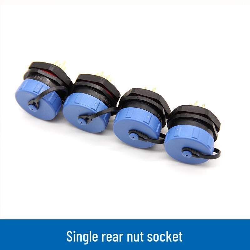 Weipu SP17 4-Pin Aviation Plug Mating Nut Socket Set, IP67 Waterproof Connector
