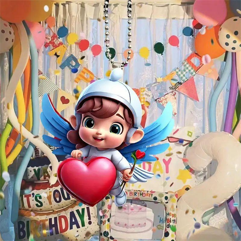 Charming Acrylic Car Decor Hanging Ornament For Unique Atmosphere And Gift Giving