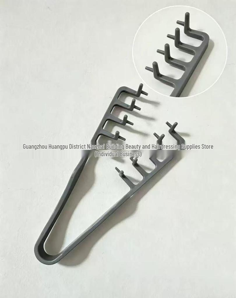 Men's Wide-Tooth Textured Comb for Hair Styling